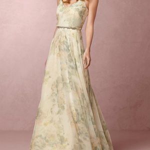 Jenny Yoo inesse floral ivory sage size 14